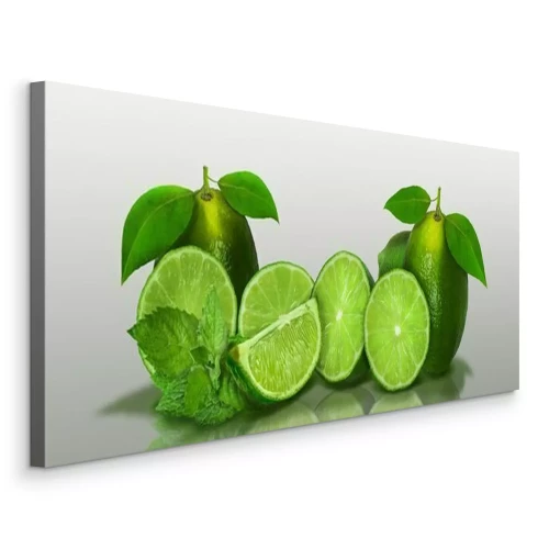 Canvas Limoenen op een lege achtergrond