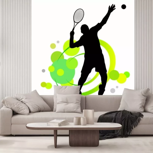 Fotobehang Abstractie met atleet