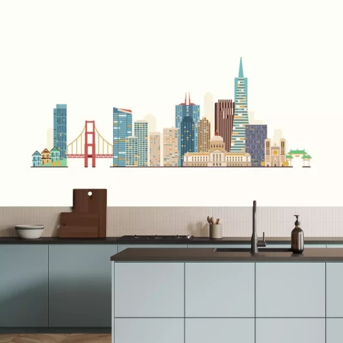 Sticker De horizon van San Francisco