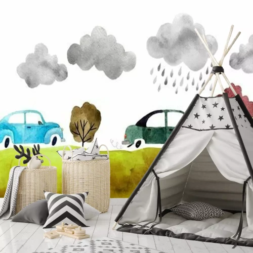 Sticker Watercolor auto's