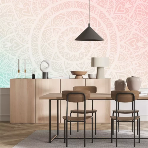 Sticker Pastel Mandala patroon