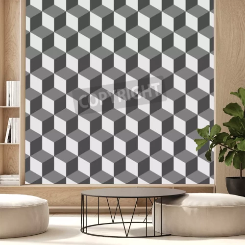 Fotobehang 3D graphics met kubussen