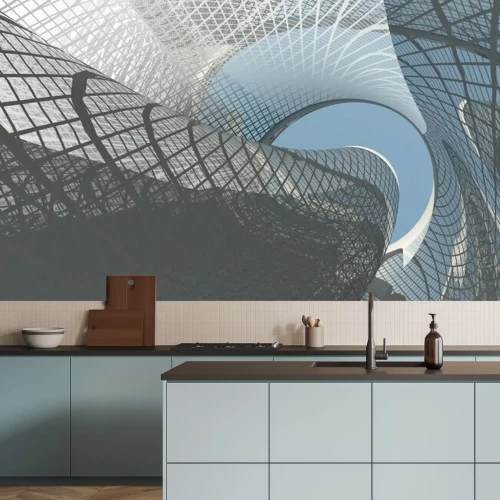 Fotobehang Architectonisch raster