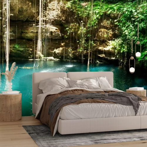 Fotobehang Ik-Kil Cenote, Chichen Itza, Mexico