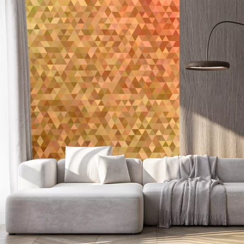 Sticker Monochroom driehoeksmozaïek