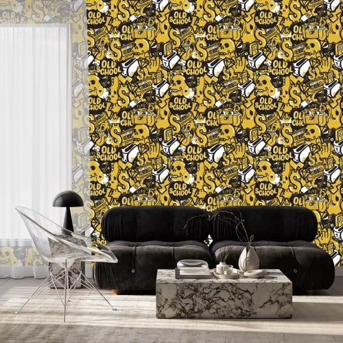 Behang Jeugd oldskool