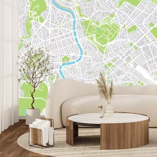 Sticker Rome vector stadsplattegrond