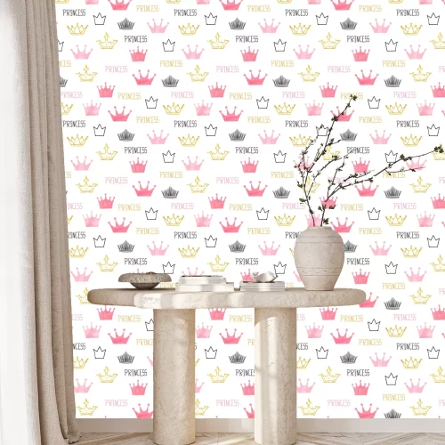 Behang Meisjes kronen