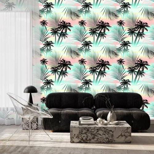 Behang Tropische vegetatie