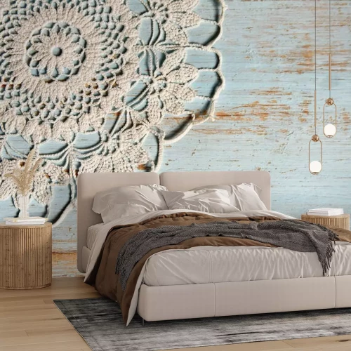 Fotobehang Verouderd shabby chic patroon