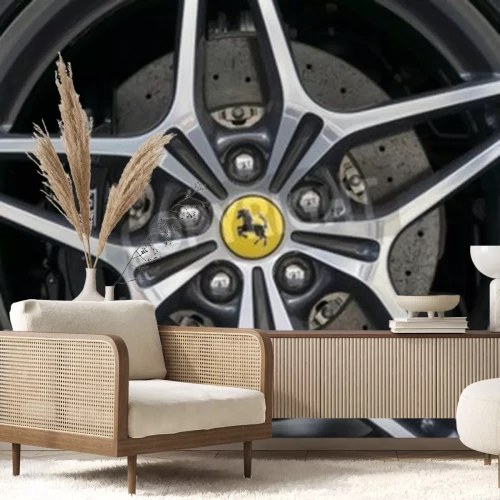 Fotobehang Wiel van Formule 1-auto