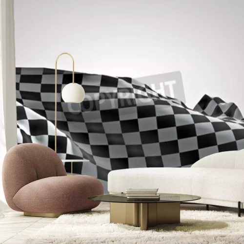 Fotobehang 3D vlag van Formule 1