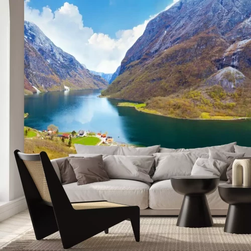 Fotobehang Noorse fjorden