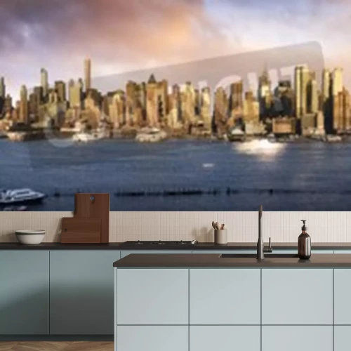 Fotobehang Skyline van Lower Manhattan