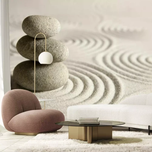 Fotobehang Stenen en zandpatroon