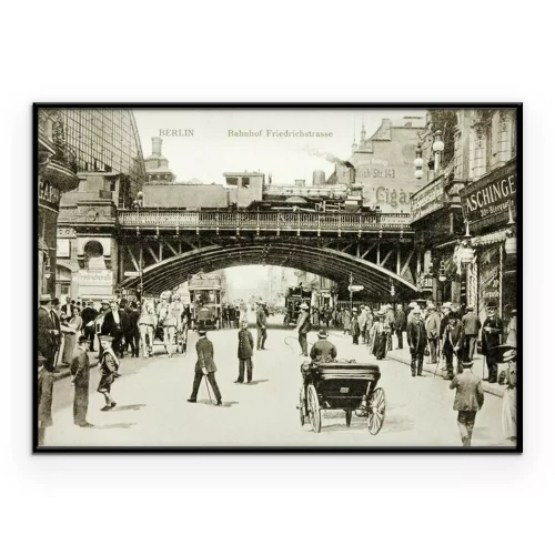 Poster Oud Berlijn in sepiatinten