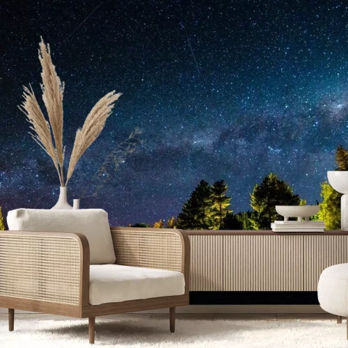 Fotobehang Sterrenbeelden en bos