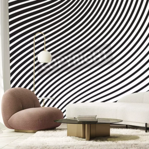 Fotobehang Optisch patroon in 3D