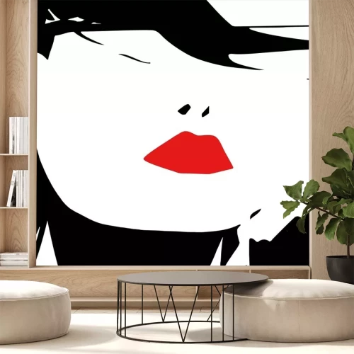 Sticker sexy vrouw lippen