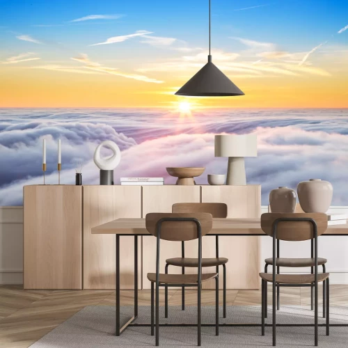 Fotobehang Wolken en zonnige lucht