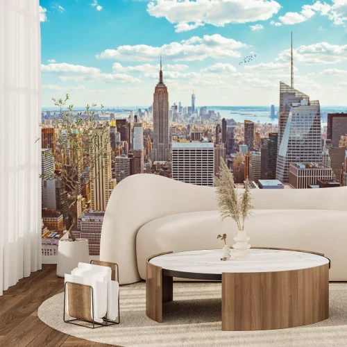 Fotobehang New York City (Genomen uit Helicopter)