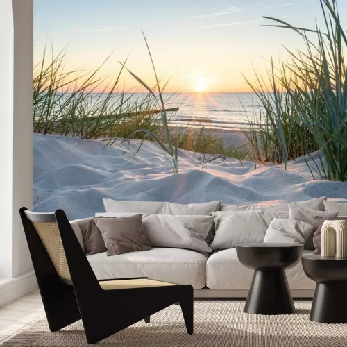 Fotobehang Een rustige dag aan zee