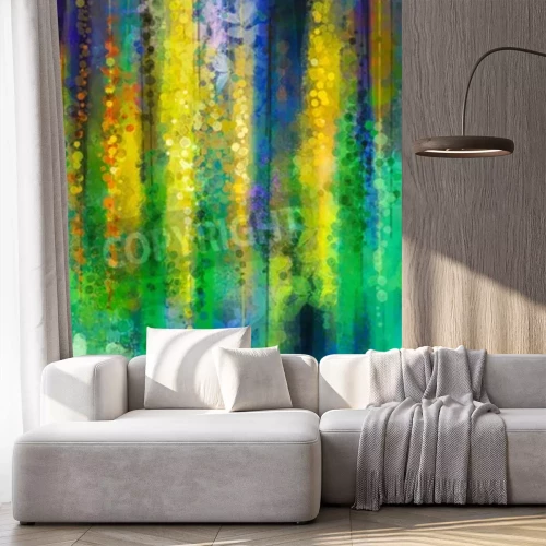 Fotobehang Druipende aquarelverf