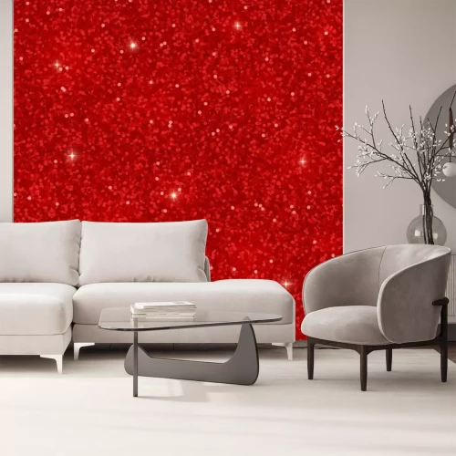 Fotobehang Rode glitterachtergrond