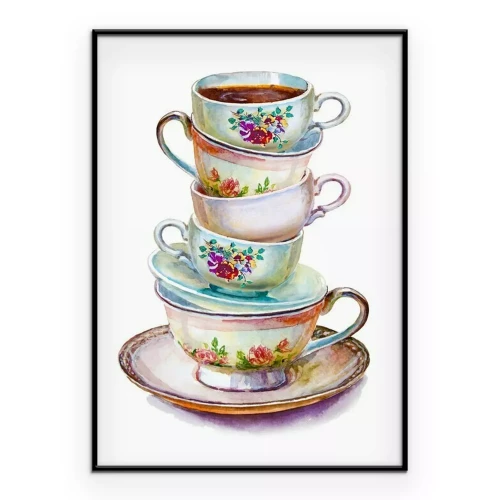 Poster Samenstelling van de bekers