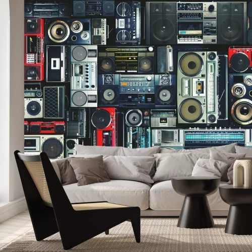 Fotobehang Boom box uit de jaren 80’