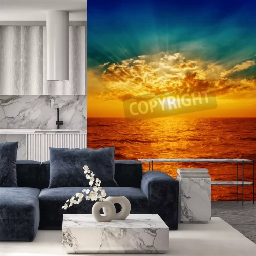 Fotobehang Abstracte zonsopgang