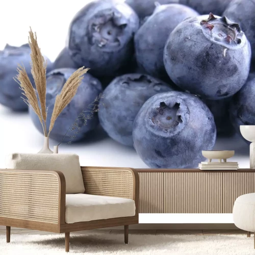 Sticker blauwe bosbes