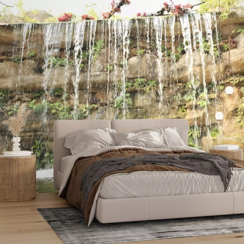 Fotobehang Tropische waterval