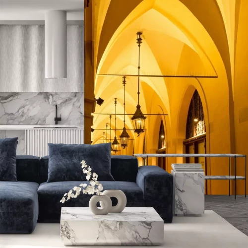 Fotobehang De Lakenhal op de Grote Markt in Krakau