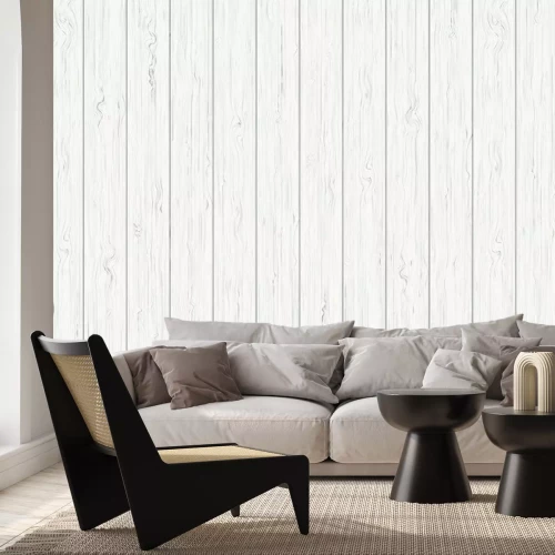 Fotobehang Effen witte borden