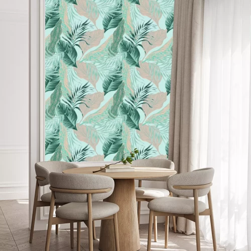 Behang Fijne tropische bladeren