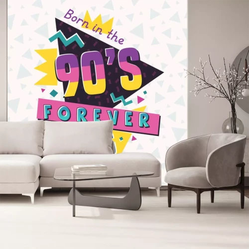 Sticker De 90's stijl label. Vector illustratie.