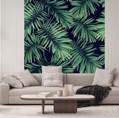 Fotobehang Tropische jungleplanten