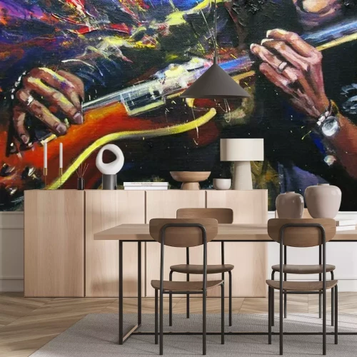 Fotobehang Gitaar en rock gitarist