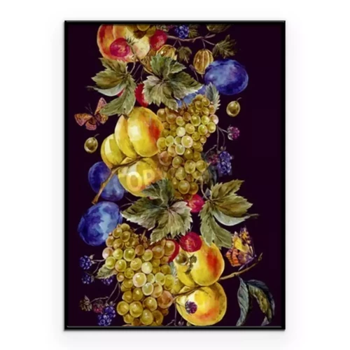 Poster Herfst druivenoogst