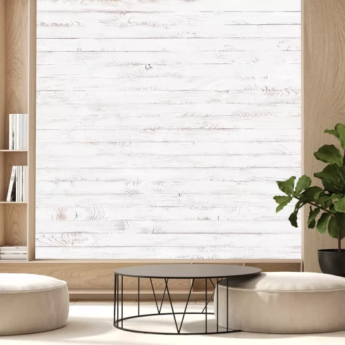 Sticker Smalle witgekalkte planken