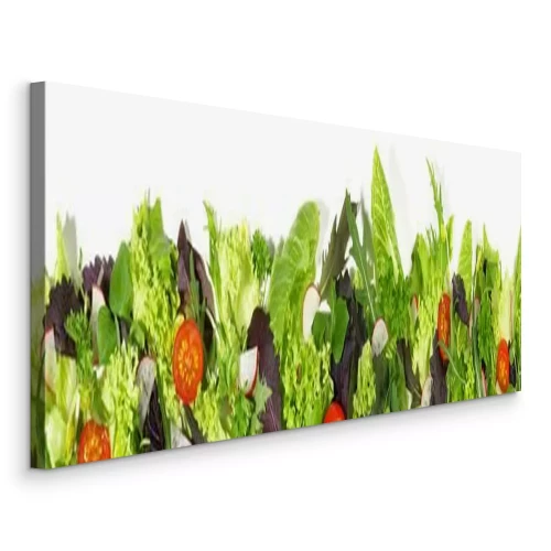 Canvas Salade op een witte achtergrond