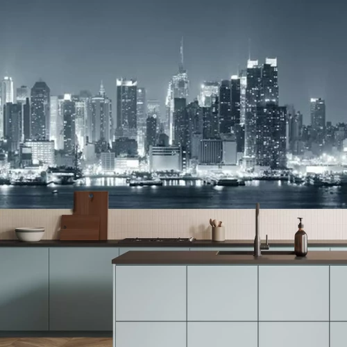 Fotobehang Zwart-wit Manhattan in New York City
