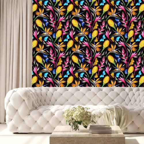 Behang Tropische kleuren