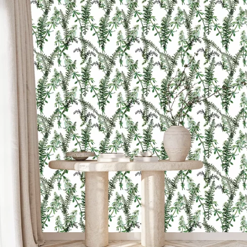 Behang Naadloze patroon gemaakt van aquarel handgeschilderde gras