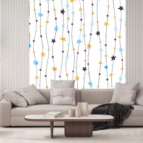 Sticker Vector viering achtergrond.