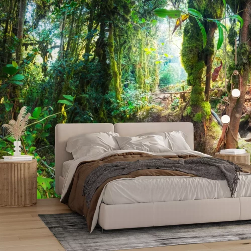 Fotobehang Planten van de tropische jungle