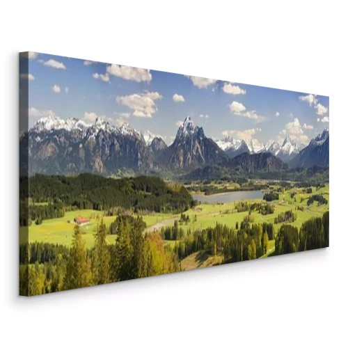 Canvas Panorama van het berglandschap
