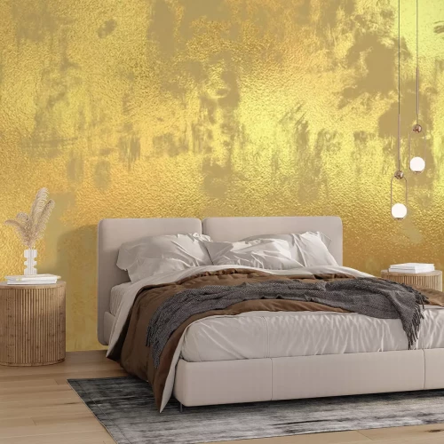 Fotobehang Geel oranje beton