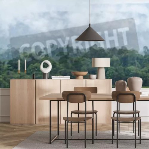 Fotobehang Panorama van regenwoud